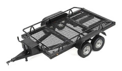 1:10 Simulering RC Bil Lastbil Släpvagn Dubbla Axlar Crawler Trx4 Scx10 90046 90047 CC01 D90 svart