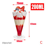 10st Disponibel Mousse Tårta Gelé Party Dessertkopp