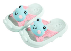 Unisex Slide Sandaler för Småbarn Barn Bad Duschtofflor Sommar Strand Pool Vattenskor Faktisk Skolängd 15.5cm