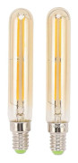 2 st LED-rörlampa 4W E14 2300K Rörformade glödlampor