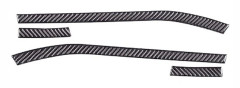 For 2022-2023 Headlight Eyebrow Sticker Real Soft Fiber