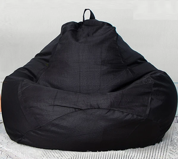 barn vuxna Lat soffa liten soffa tatami ris bekväm bönbulle black M#80cm*90cm