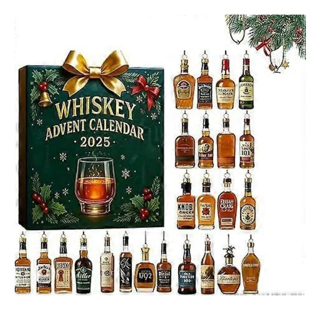 Whiskey adventskalender 2025: Whiskey adventskalender 24 Premium Whiskey Hängen för nedräkning till helgerna & julklapp Adventskalender