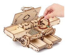 Trä pussel unik 3D stereoskopisk mycket svår modell kit spel box sticksåg leksaker