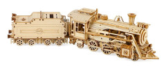 Trätåg att Bygga - 3D Trämodell Pussel - Mekanisk Modell