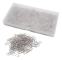 500 st Pappersklämmor Silver Metall 28mm Mini Pinnar Kontorsmaterial