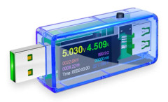 USB 3.0 Testare, 3.7-30V 0-4A USB Strömmätare Spänningstestare, Digital Ström- och Spänningstestare Mätare, Voltmeter Amperemeter, Batterikapacitetsdetektor