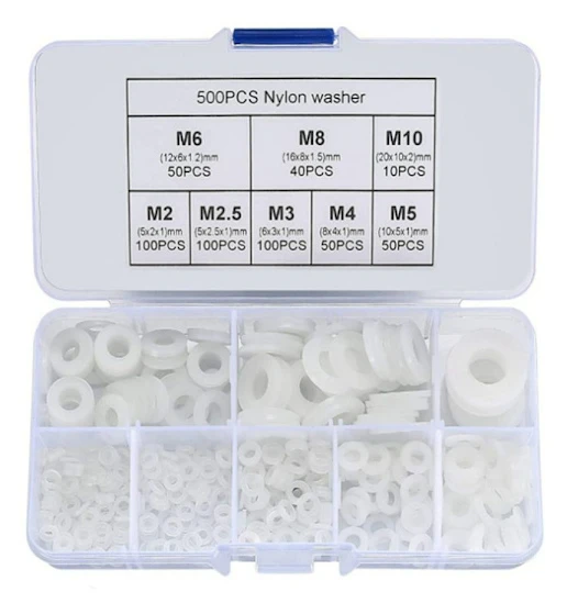 500 st Nylonbrickor Plastbrickor Platta brickor Sortimentskit