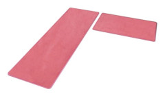 Enfärgad absorberande köksmatta lång badrumsmatta halkfri matta rosa hemmagolvmatta