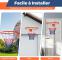 Mini Wall Basketball with Standard Polyester Net 45cm COSTWAY - Double Spring - Indoor/Outdoor - Metal Frame - Orange