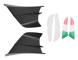 Aerodynamisk vingsats Spoiler vinge vindflödesfäste för S1000RR V4 -10R R1, matt svart