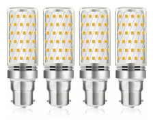 B22 LED-lampor, majstyp, 16W, vitt ljus, 230V AC, för garage/verkstad, ej dimbara, 4-pack