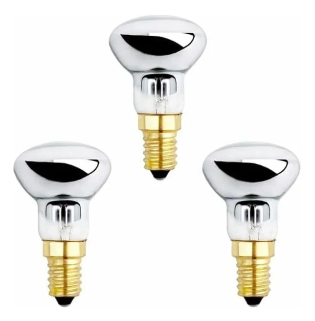3-pack E14 R39 25W 220-230V glödlampor för lavalampa, små lamphållare reflektorlampor