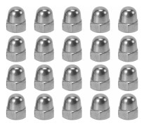 Gängdiameter 304 Rostfritt Stål Kupolmutter Sexkantiga Mutter 20 Stycken
