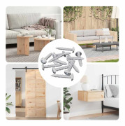 vidaXL Självgängande spik 12 st Zinkbelagd 4 x 25 mm Stål