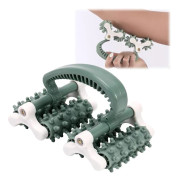 Anti-Cellulit Massage Roller, Fascia Roller för Muskler, Djupvävnadsfrisättning, Grön