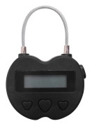 Smart Time Lock with LCD Screen, USB Rechargeable Temporary Timer Padlock for Travel - YNP