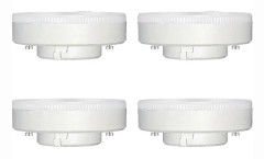 Gx53 LED-lampa 10W Neutralvit 4000k, 800lm, 180, Ac 230v, Ersätter Gx53 Cfl & Halogenlampa, Ej dimbar, Gx53 Neutral Infälld Led S [BR]