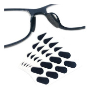 Glasögon näskuddar, 20 par, droppformade 20x8mm, mjukt skum halkfria, svarta