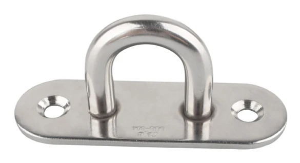 12 st Rostfria Krokar, 304 Rostfritt Stål U-Formade Metallkrokar, Rostfri Stål Ögonplatta, U-Formade Metallkrokar med 2 Hål Klarar upp till 150-200 kg