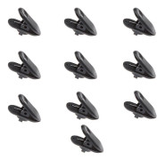 Cable Collar Clip, 10 Pieces for Microphone Headphone Headset Cord - Lapel Clothing Mount