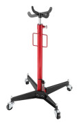 Hydraulisk Grävmaskin 500 kg-Duoku-Teleskopisk Domkraft med 360° Svängbara Hjul-Justerbar Höjd 112-187 cm