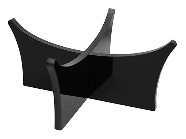 Akryl Cricket Basket Display Stand - Boltställ - Svart
