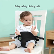 Fallsäkra babysäkerhetsbälten för barnstolar (svart).