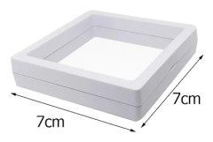 10 st 3D Flytande Displayställ Klar Smycken Halsband Armband Transparent Boxhållare Ring Hänge Fodral Behållare~00942