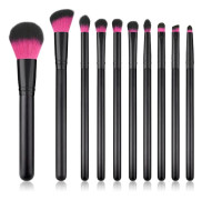10PCS Makeup Brushes Set Black Handle Women Foundation Make up Brush Beauty Tools Kit for Lip Eye Liner maquiagem