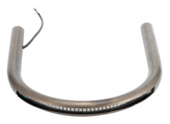 Cafe Racer Style Flat Tube Seat Frame with Brake Turn Signal Light 175mm Compatible Honda