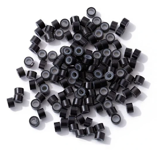 500st Micro Rings Links Beads SVART black