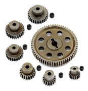 11184 Huvuddrev i metall 64T Motor Pinjongdrev för 1/10 RC Bil Himoto Amax Redcat 94111 Delar
