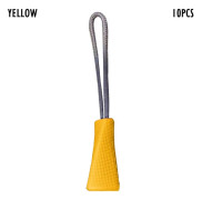 10 st Dragkedjekläpp Dragare ÄNDE GUL Yellow