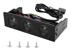 PC Frontpanel Stereo Surround Högtalare Inbyggd Mikrofon 5.25in STW9005