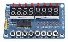 8-bitars LED Key Display Modul för Arduino AVR