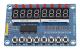 8-bitars LED Key Display Modul för Arduino AVR