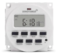 Sinotimer 15.98 Tums LCD Digital Timer 12V DC 7 Dagar Programmerbar Tidbrytare TM618N