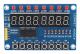 8-bitars LED Key Display Modul för Arduino AVR