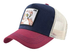 Unisex Djur Mesh Trucker Hat Snapback Broderad Patch Ba A