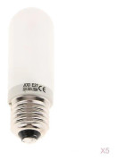 5x JDD Typ 250W 220-240V E27 Frostat Halogenlampa Modellampa Rör [DB]