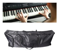 61-tangenters elektroniskt piano gig-väska tjockare vattentät dubbel ficka keyboard elektroniskt piano fodral