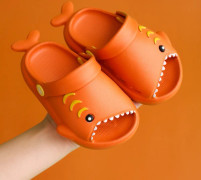 Sandal för småbarn pojkar flickor Slide Sandal Dinosaur Småbarn Flip Flops Utomhus Inomhus Hem Barn Sommar Vattenskor-----Orange（170 Yard）