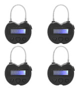 4x Smart Tidsspärr LCD-Display Tidsspärr Multifunktionell Resa Elektronisk Timer