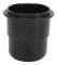 Plastisk Läcksäker 58mm Kaffedoseringskopp för Hemmabutik Kaffemaskin Svart