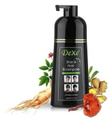 400 ml svart färgat schampo svart hår färgämne ört ingrediens ginseng ingfära