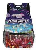 Minecraft Primär- och gymnasieelevers skolväskor Barnryggsäckar Ryggsäckar för grundskoleelever[HK]