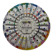 Målarset Färg Akryl 24x12 ml