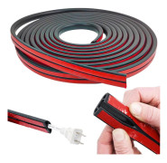Golvkabelkanal Självhäftande Golvkabel Skydd 20x10mm, ZQKLA