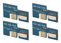Konsol Micro Storage Card Adapter Spelkonsol Minneskortläsare GC SD2SP2 SDLoad SDL 4st Blå